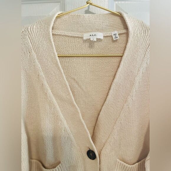 A.L.C. Cream Button-Up Cardigan - Picture 3 of 8
